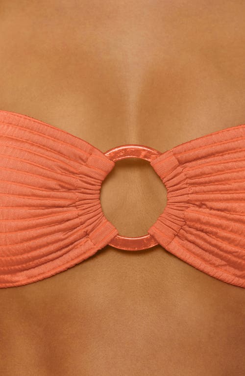 Shop Isabella Rose Maza Ring Bandeau Bikini Top In Poppy