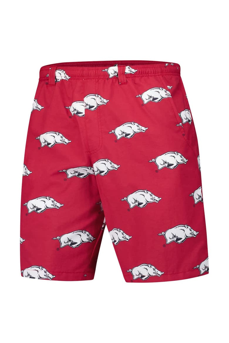 Men's Columbia Cardinal Arkansas Razorbacks PFG Backcast™ III Omni-Shade™ Shorts, Alternate, color, Cardinal