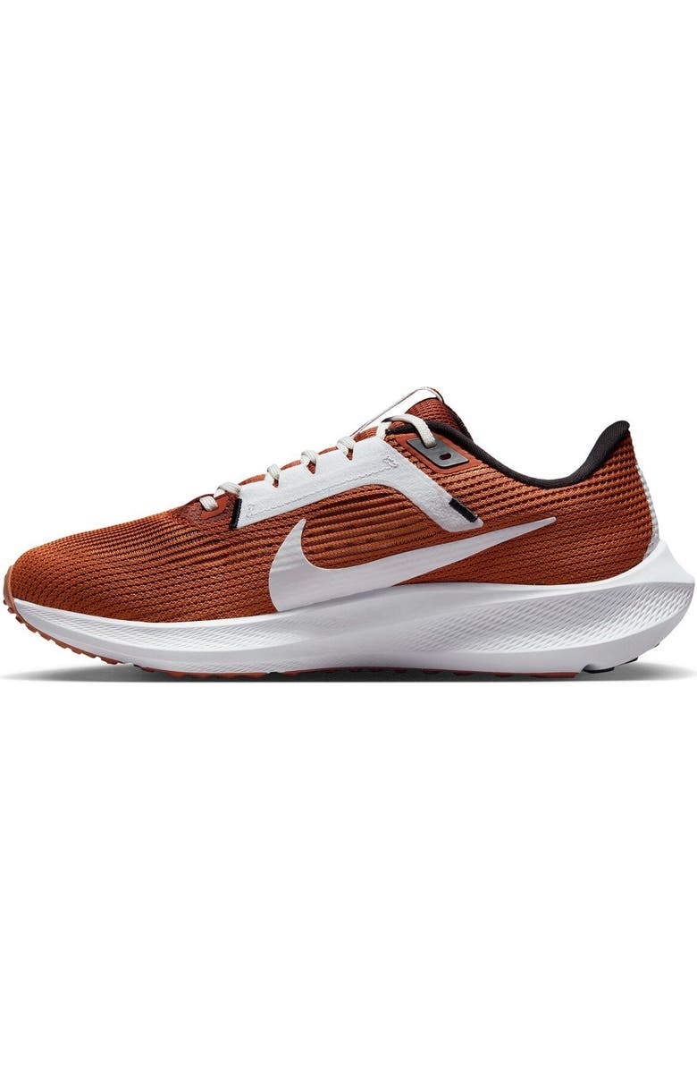 Nike Unisex Nike Texas Orange Texas Longhorns Zoom Pegasus 40 Running Shoe, Alternate, color,
