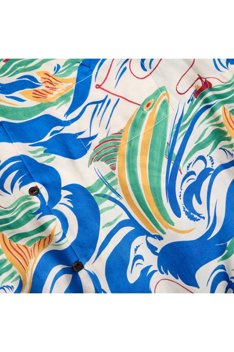 Perfect Cast Cabana Top, Alternate, color, Blue