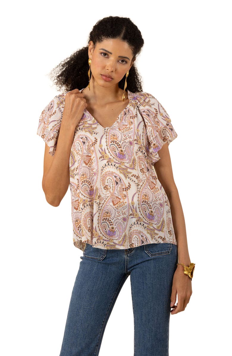 Hale Bob Melany Silk Top, Main, color, 