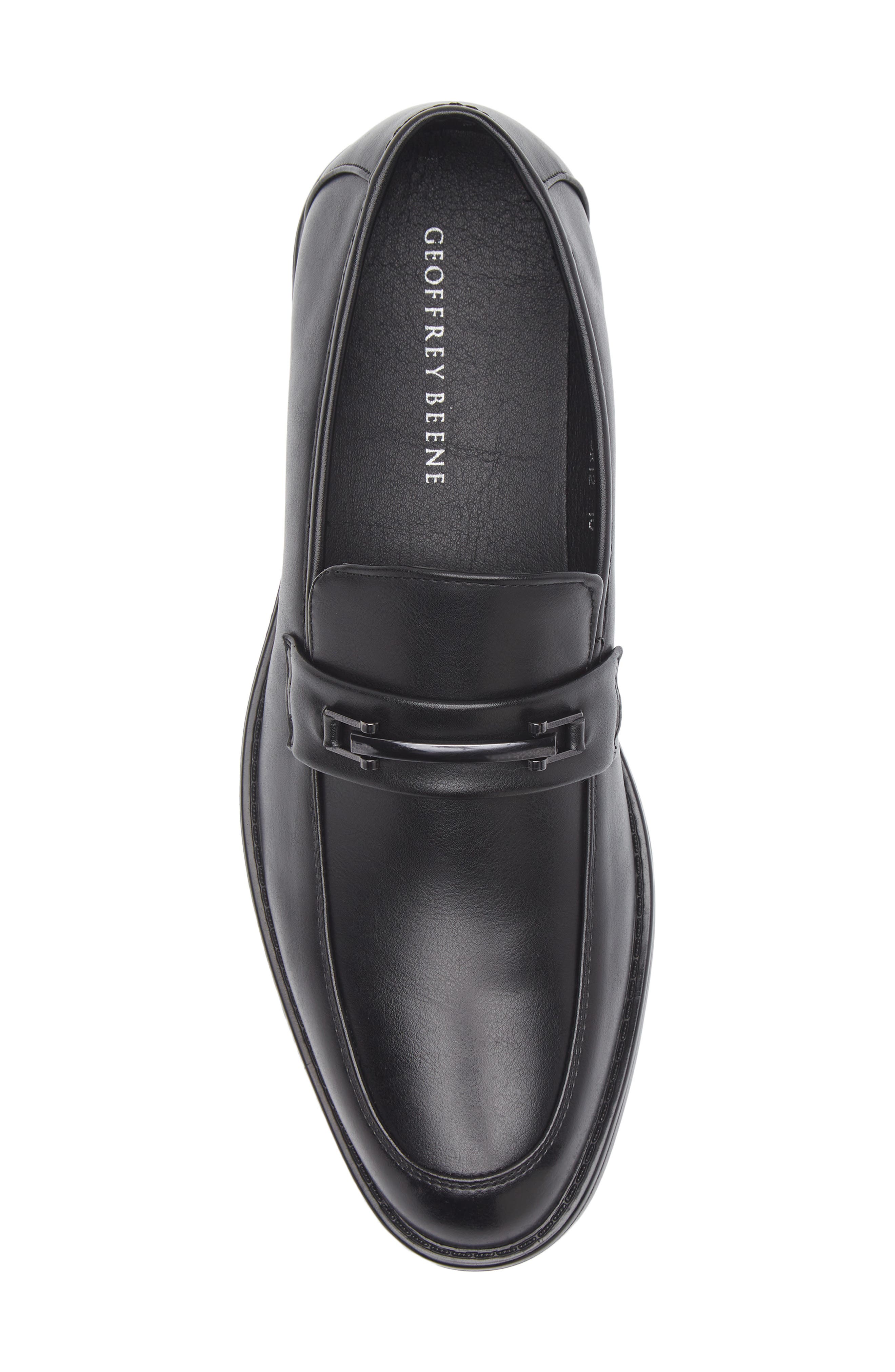 GEOFFREY BEENE Faux Leather Loafer, Alternate, color, Black
