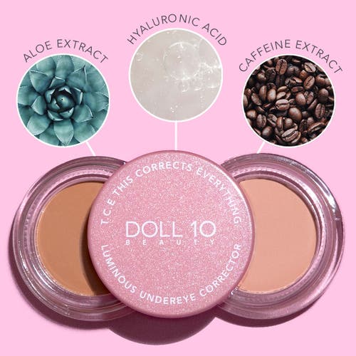 Doll 10 Beauty T.c.e Luminous Undereye Corrector In Amber