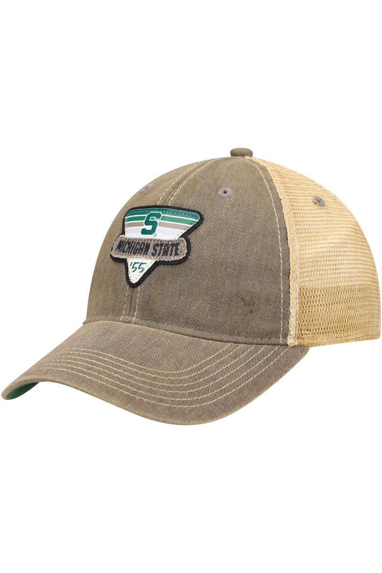 Men's Gray Michigan State Spartans Legacy Point Old Favorite Trucker Snapback Hat, Main, color, Gray