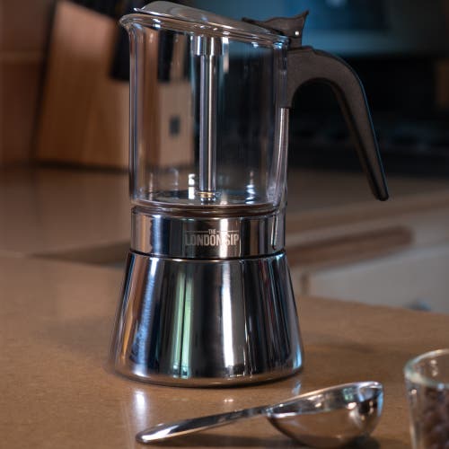 London Sip Stainless Steel Espresso Maker In Multi