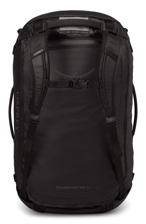 Osprey Transporter 65-liter Duffle Luggage In Raven Black/black