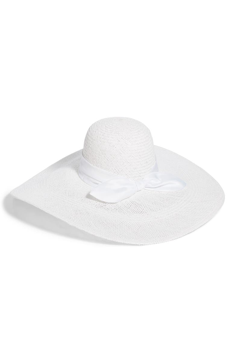 Rachel Parcell Large Brim Straw Hat, Main, color,