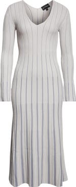 Emporio Armani Long Sleeve Rib Sweater Dress