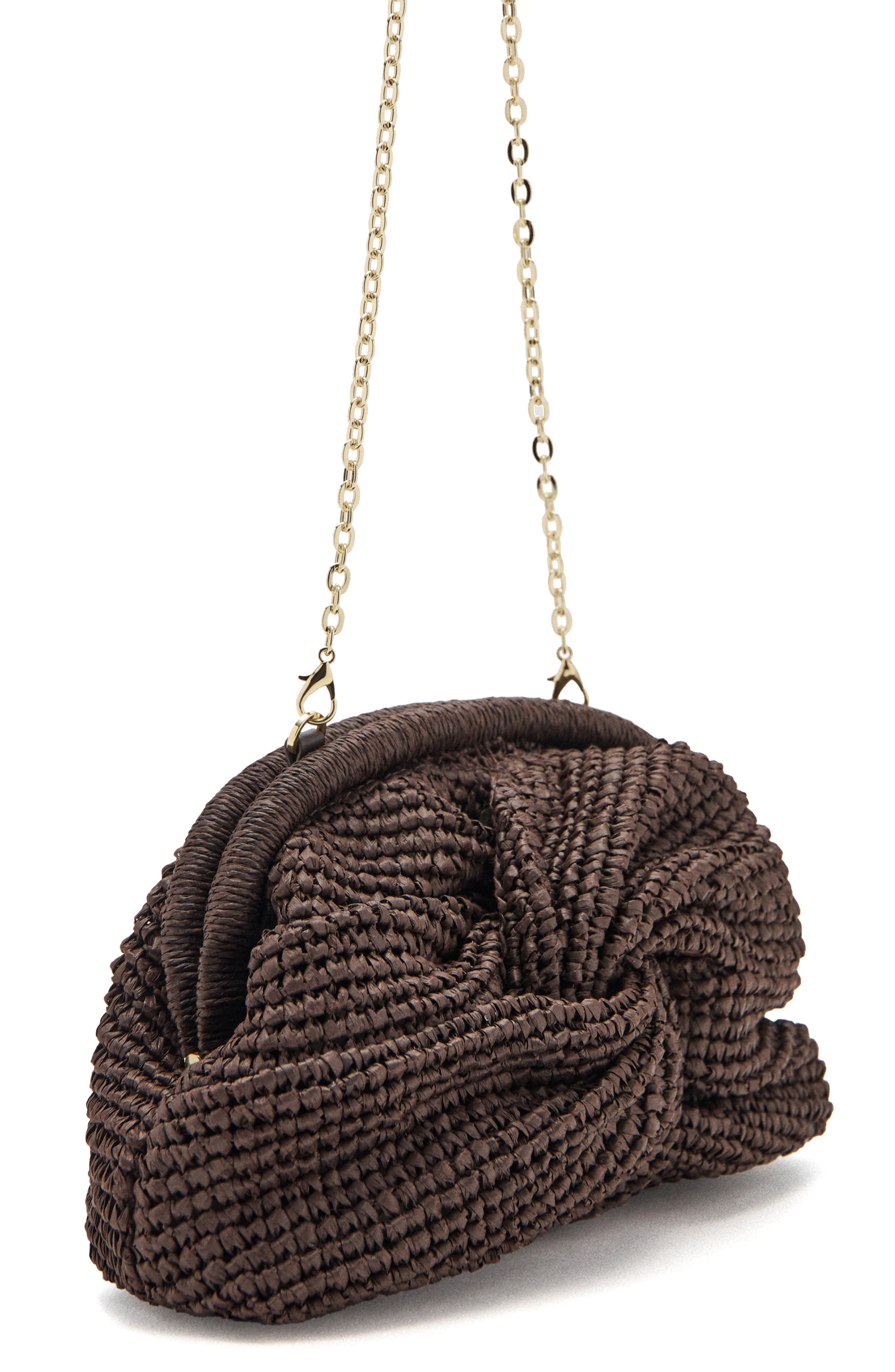 MANGO Natural Fiber Frame Clutch, Alternate, color, 