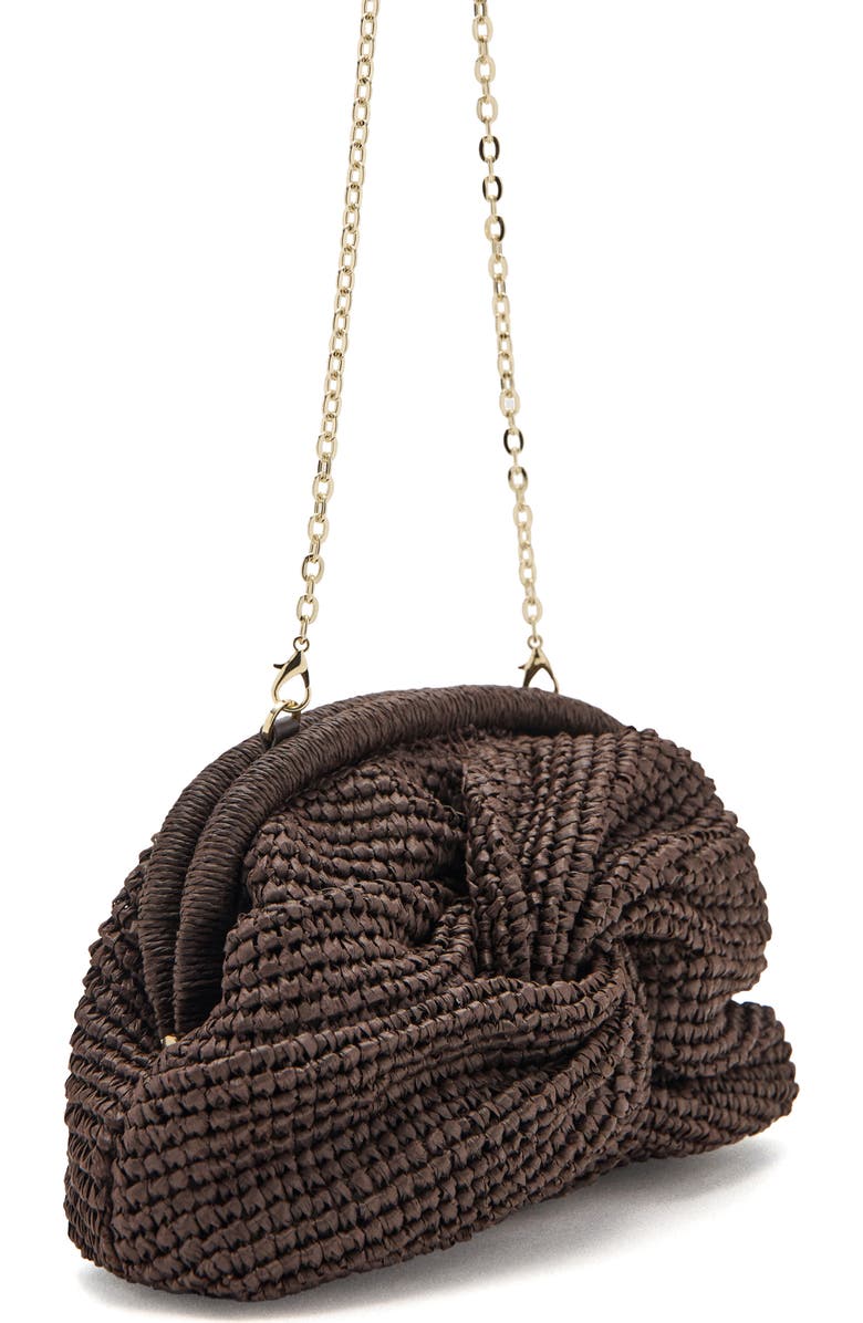 MANGO Natural Fiber Frame Clutch, Alternate, color,