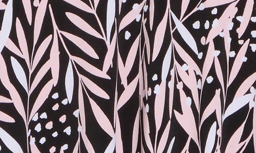 London Times Flutter Sleeve Empire Waist Midi Dress In Black Blush