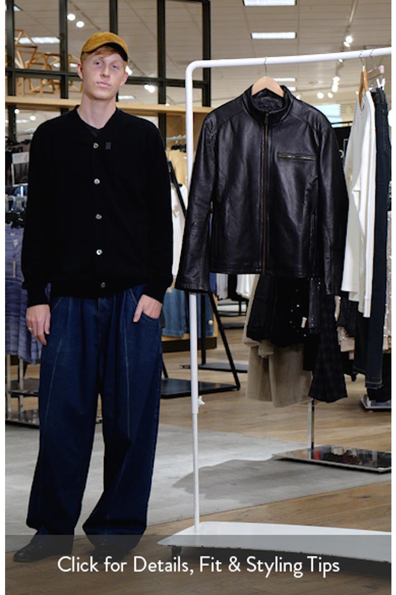 Lambskin Leather Moto Jacket video