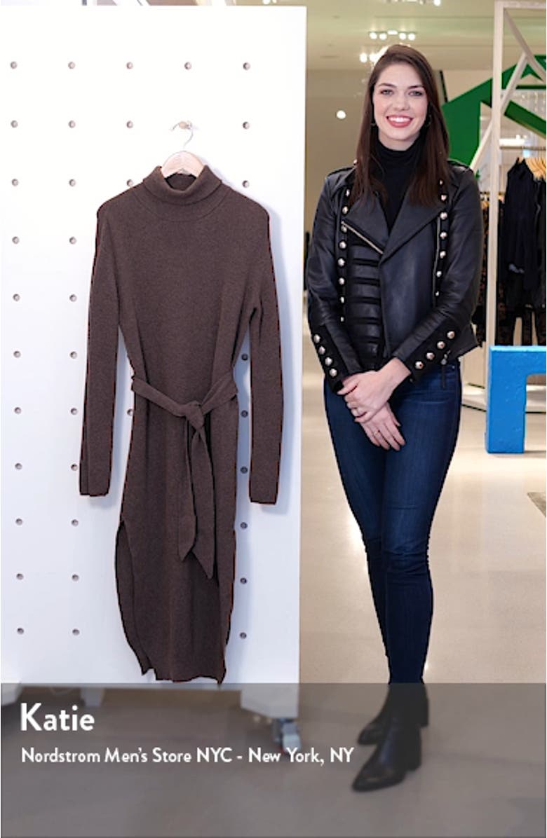 Canaan Rib Long Sleeve Sweater Dress, sales video thumbnail