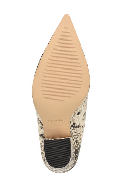 Nine West Amini Pointed Toe Mule In Animal Print