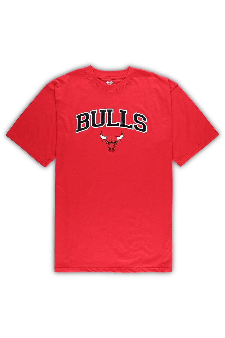 Men's Concepts Sport Red/Heather Gray Chicago Bulls Big & Tall T-Shirt and Pajama Pants Sleep Set, Alternate, color, Red