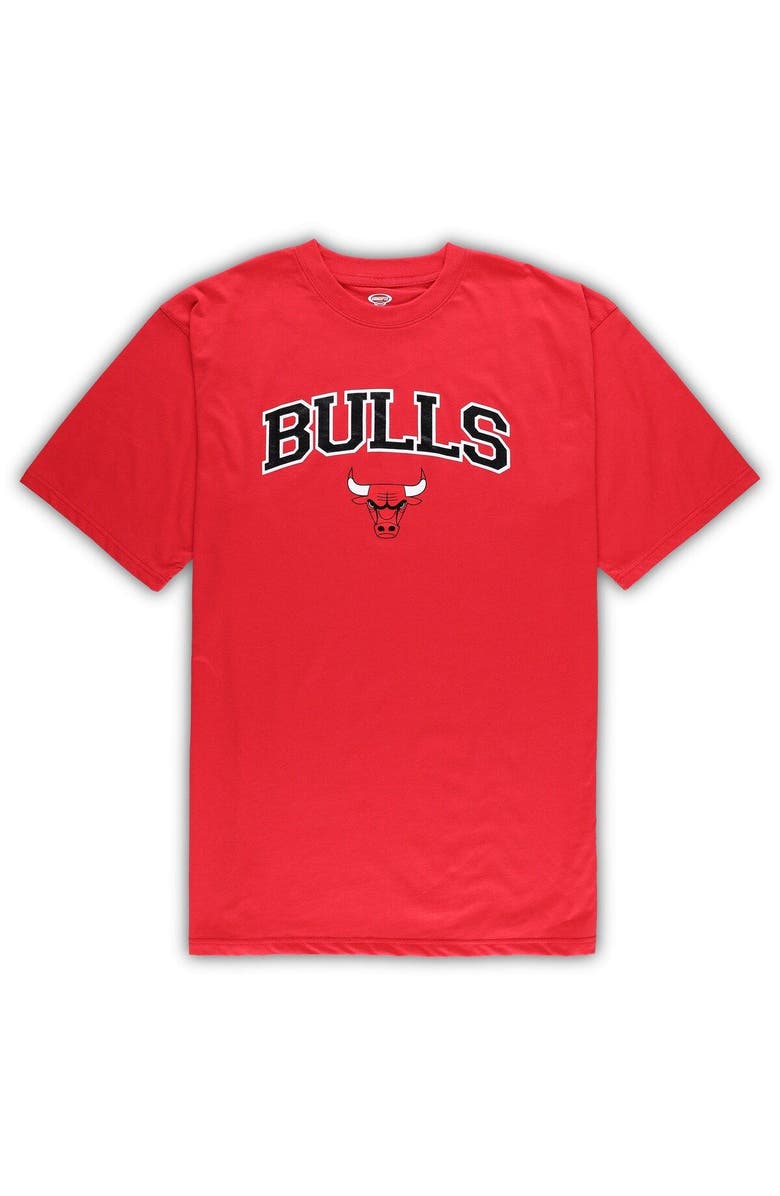 CONCEPTS SPORT Men's Concepts Sport Red/Heather Gray Chicago Bulls Big & Tall T-Shirt and Pajama Pants Sleep Set, Alternate, color, Red