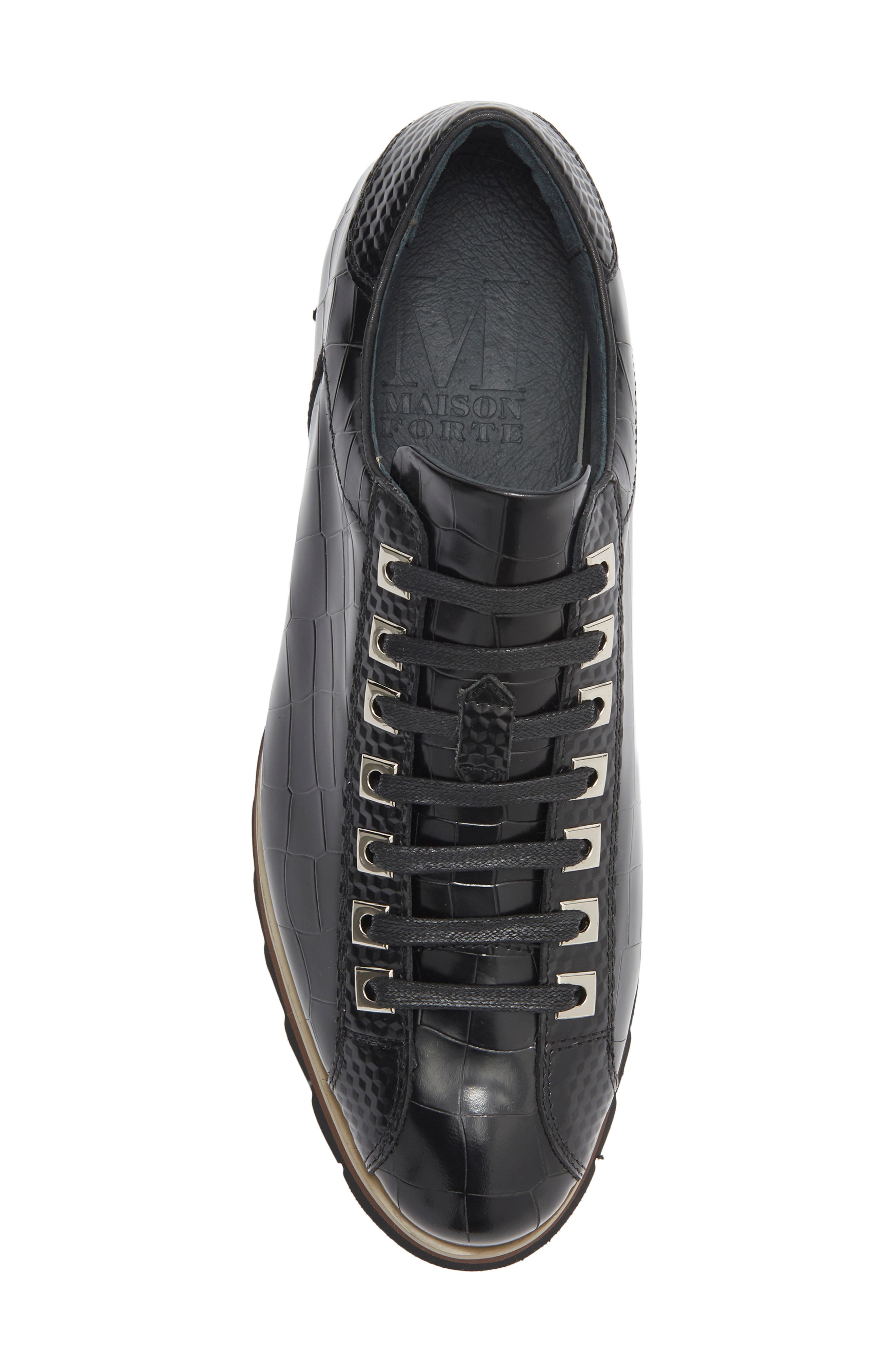 Maison Forte Memphis Sneaker, Alternate, color, Black