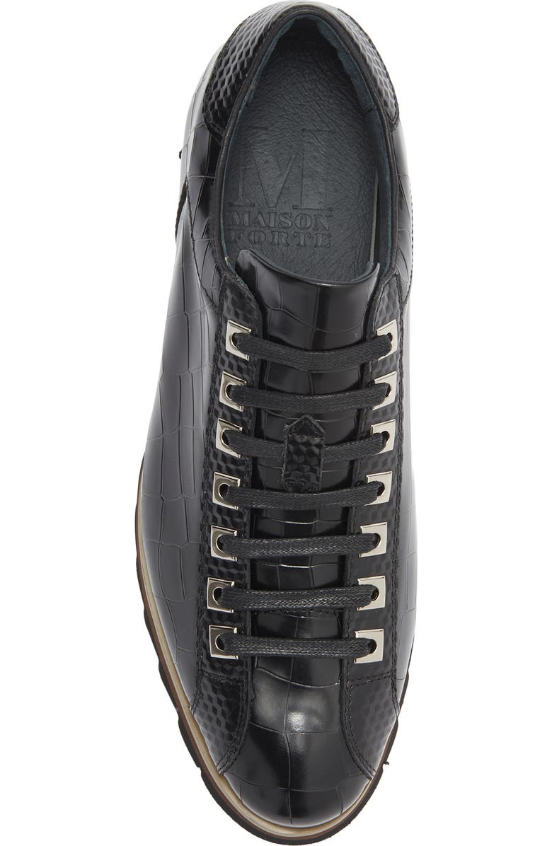 Maison Forte Memphis Sneaker, Alternate, color, Black