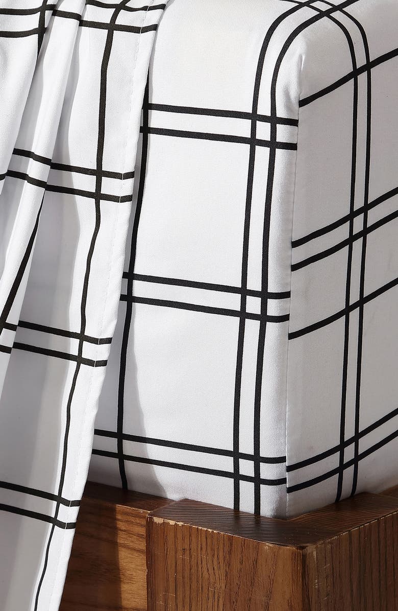 VCNY HOME Portfolio Malo Sheet Set, Alternate, color, White/ Black