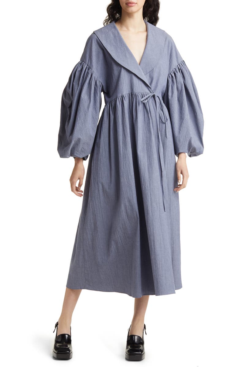 ASOS DESIGN Wrap Midi Dress, Main, color, 