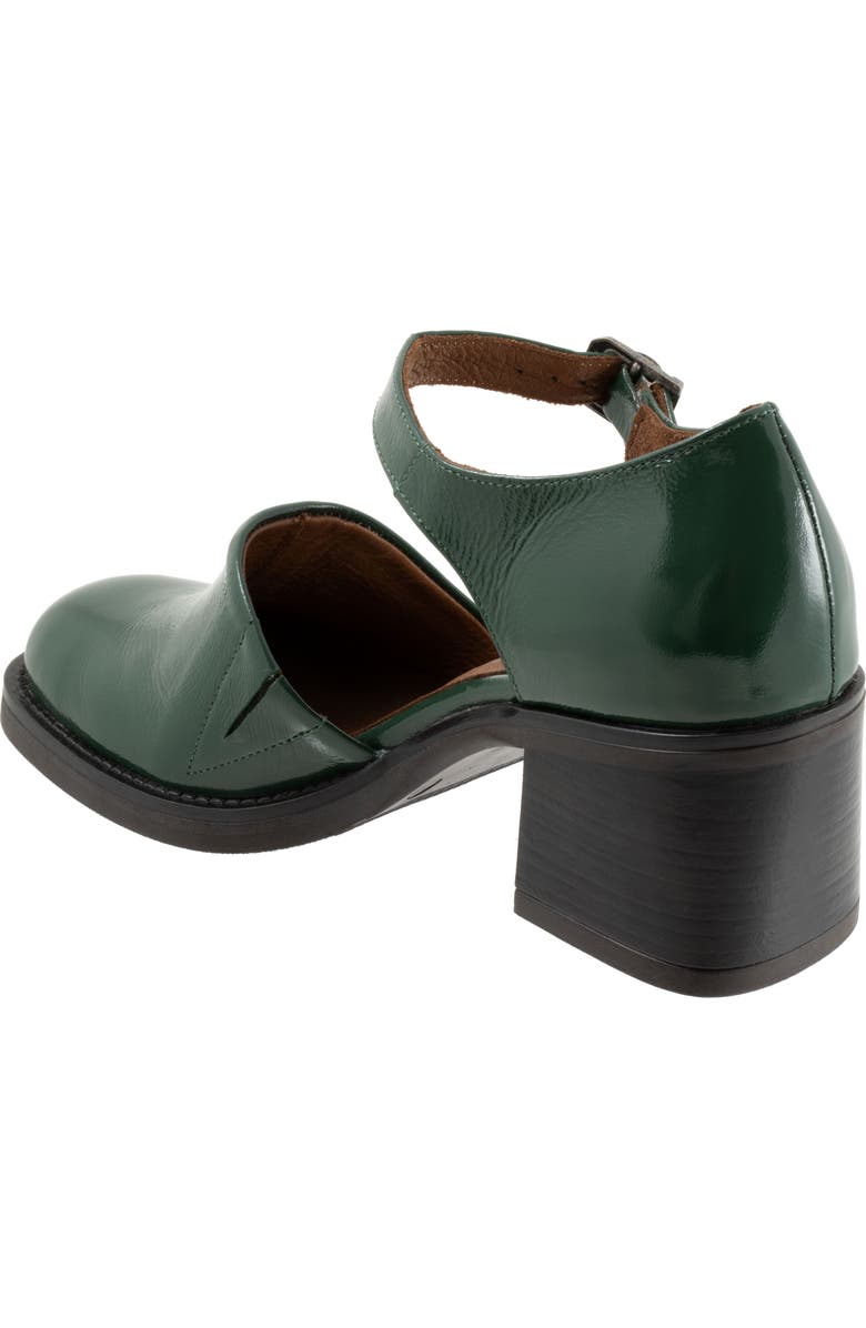 Bueno Rita Block Heel Pump, Alternate, color, Hunter Green Patent