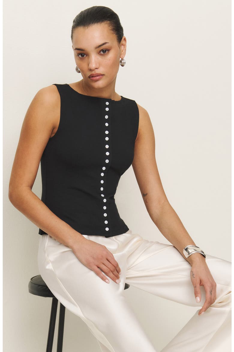 Julie Knit Tank, Alternate, color, BLACK