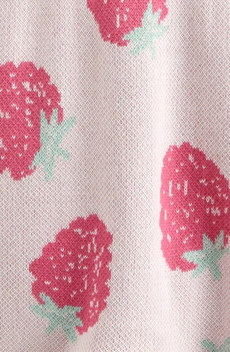 Tucker + Tate Cotton Sweater Romper, Alternate, color, Pink Balm Berry Toss