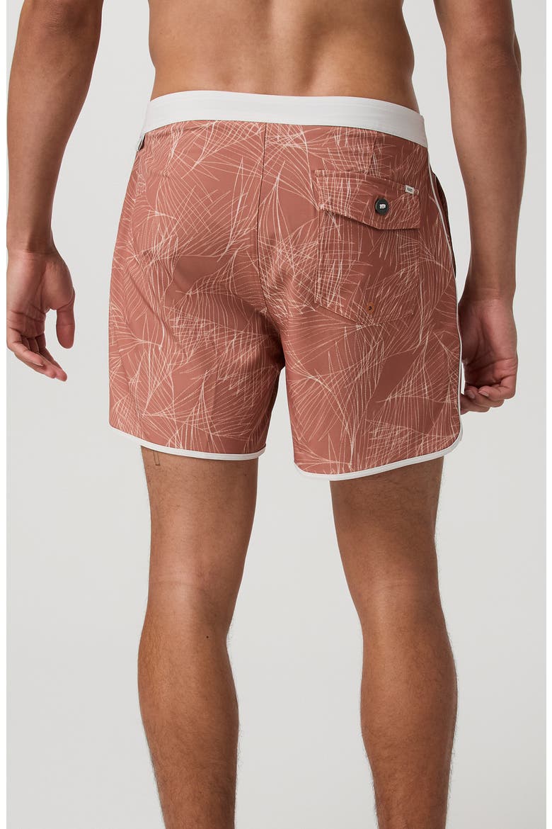 Cruise Swim Trunks, Alternate, color, VINTAGE RED PALM SHADOW