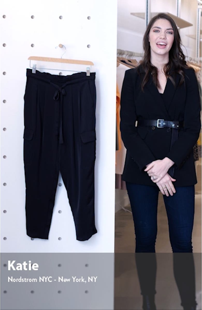 Allyn Satin Cargo Pants, sales video thumbnail