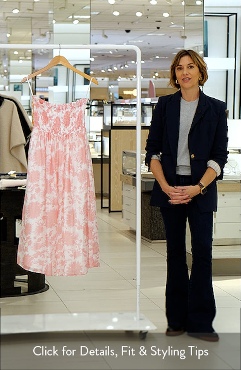 Carter Floral Strapless Midi Dress, sales video thumbnail