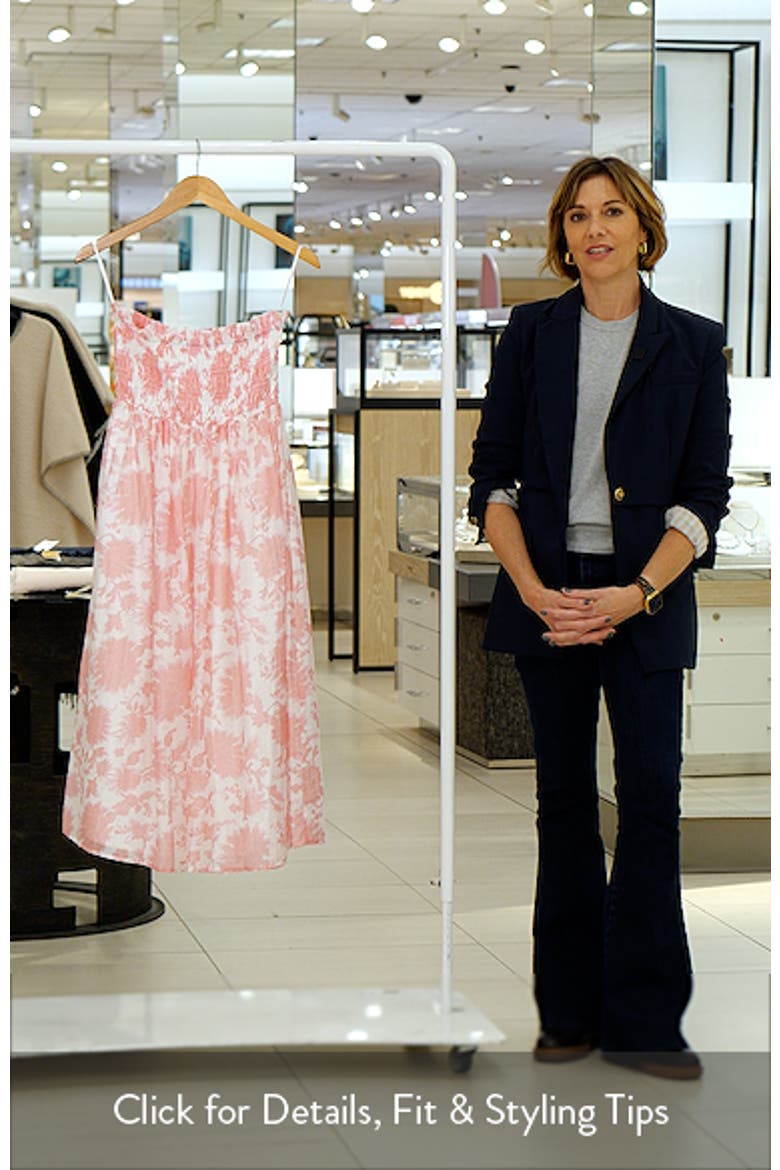 Carter Floral Strapless Midi Dress video