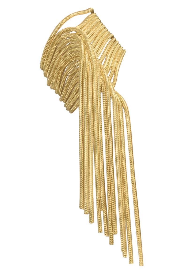 Multi Strand Textured Chain Bracelet, Main, color, GOLD