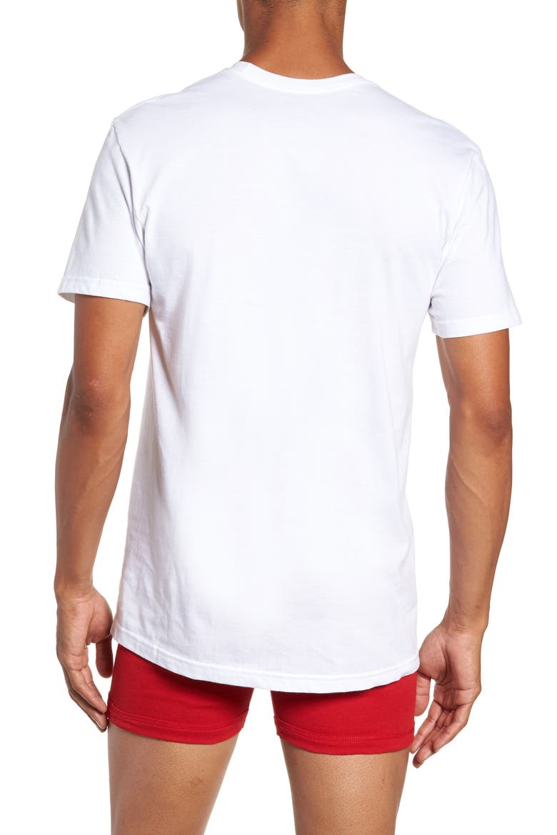 5-Pack Crewneck Undershirts, Alternate, color, WHITE