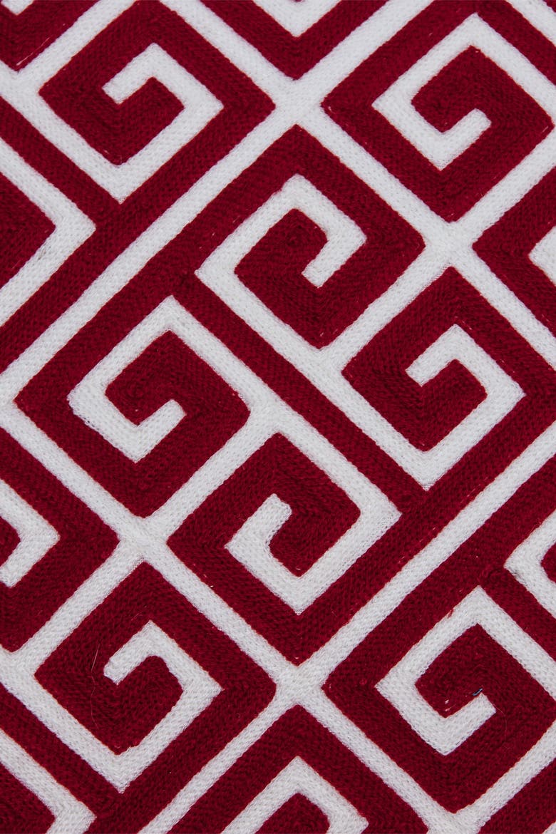 Trix Transitional Pillow - 20" x 20" - Red, Alternate, color, RED