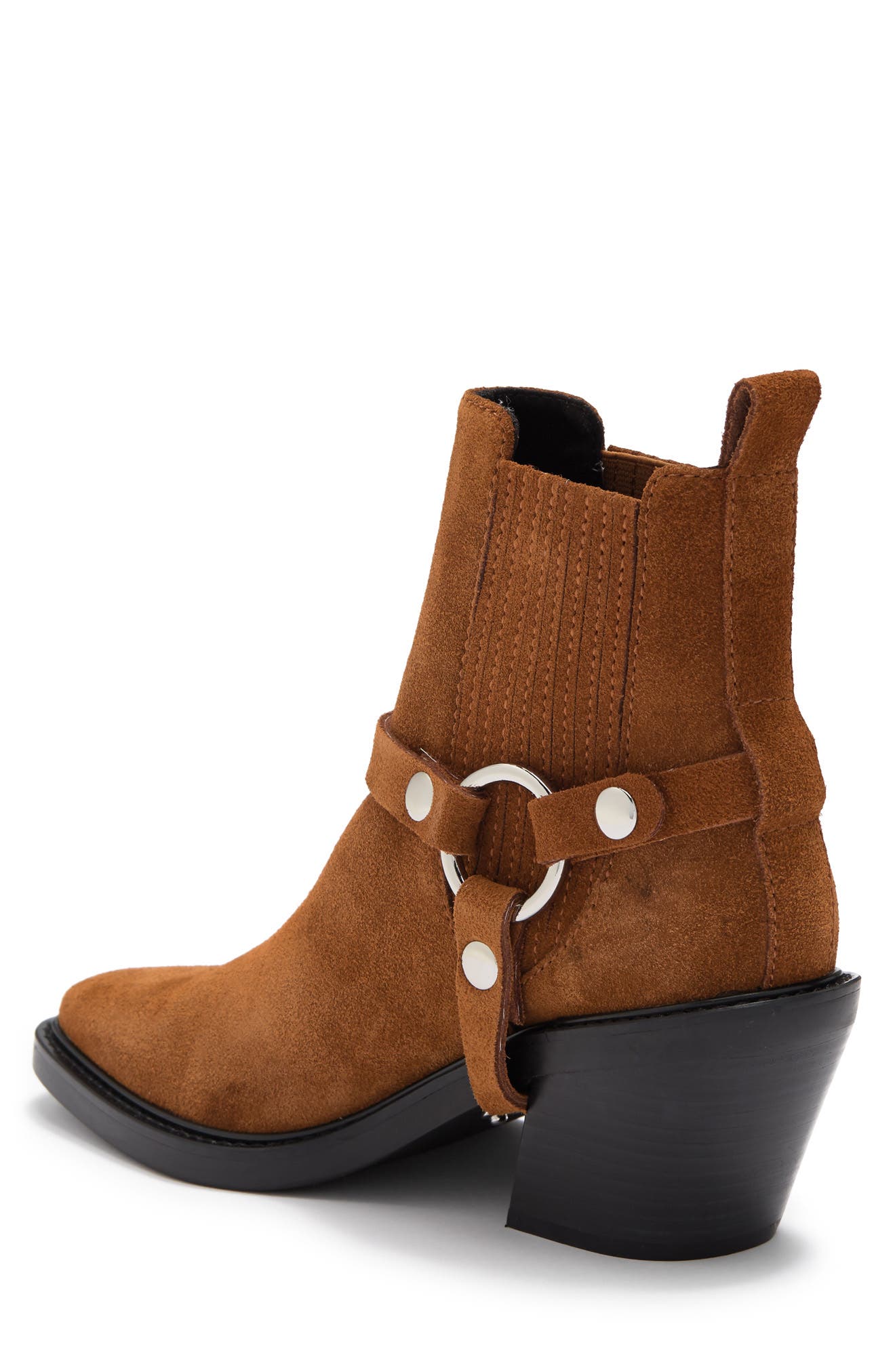 Jett Suede Harness Chelsea Western Boot, Alternate, color, RODEO