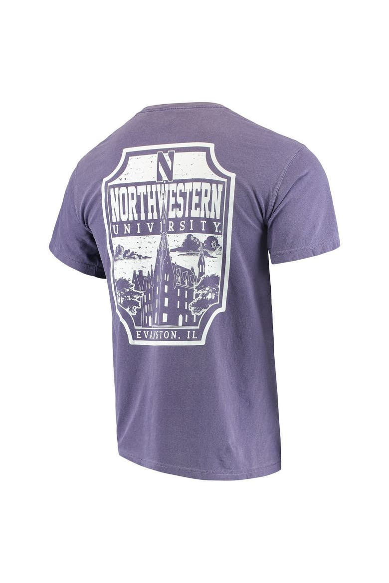 Men's Purple Northwestern Wildcats Comfort Colors Campus Icon T-Shirt, Alternate, color, Purple
