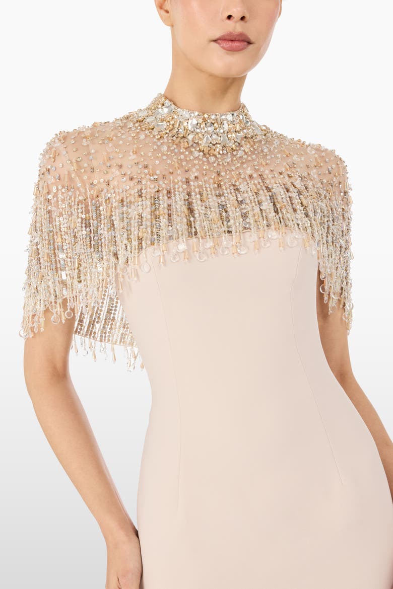 Livia Beaded-Embellishment Maxi Dress, Alternate, color, Moonstone