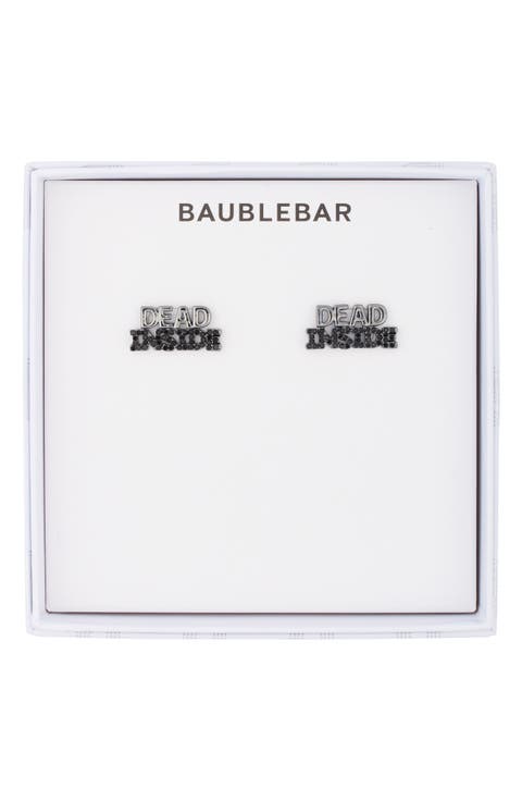Dead Inside Stud Earrings