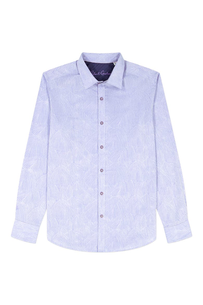 Miramar Cotton Button-Up Shirt, Alternate, color, LILAC