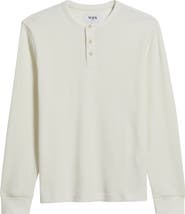 Wax London Waffle Stitch Long Sleeve Henley