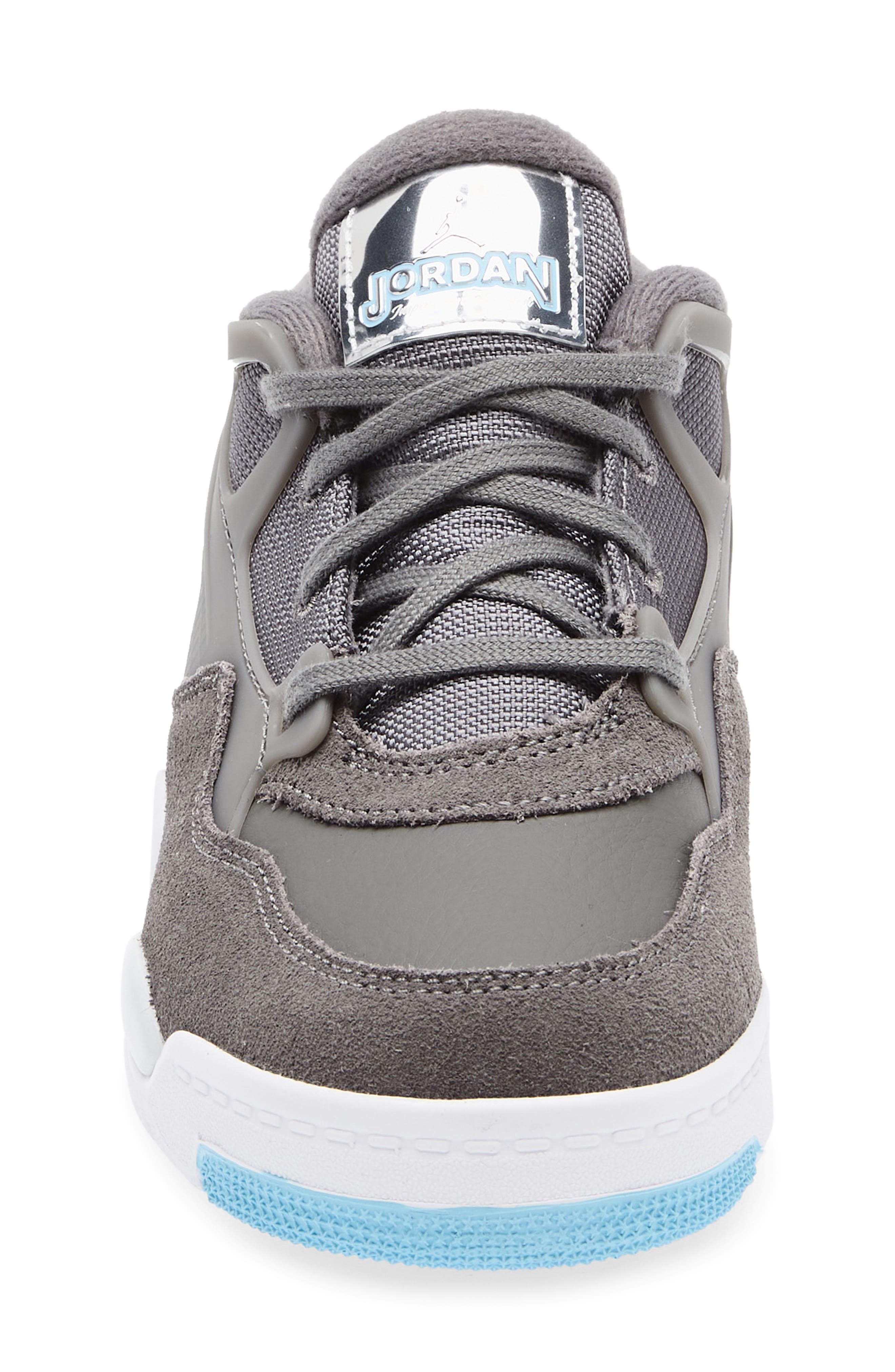 Kids' Air Jordan 4 RM Sneaker, Alternate, color, PEWTER/ BLUE CHILL/ WHITE