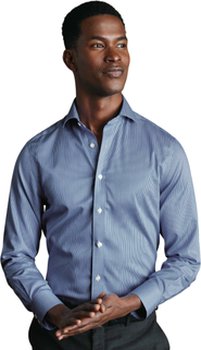 Charles Tyrwhitt Non-Iron Puppytooth Cutaway Collar Shirt