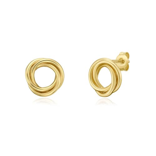 The Lovery Fine Jewelry Flat Gold Circle Stud Earrings In Gold