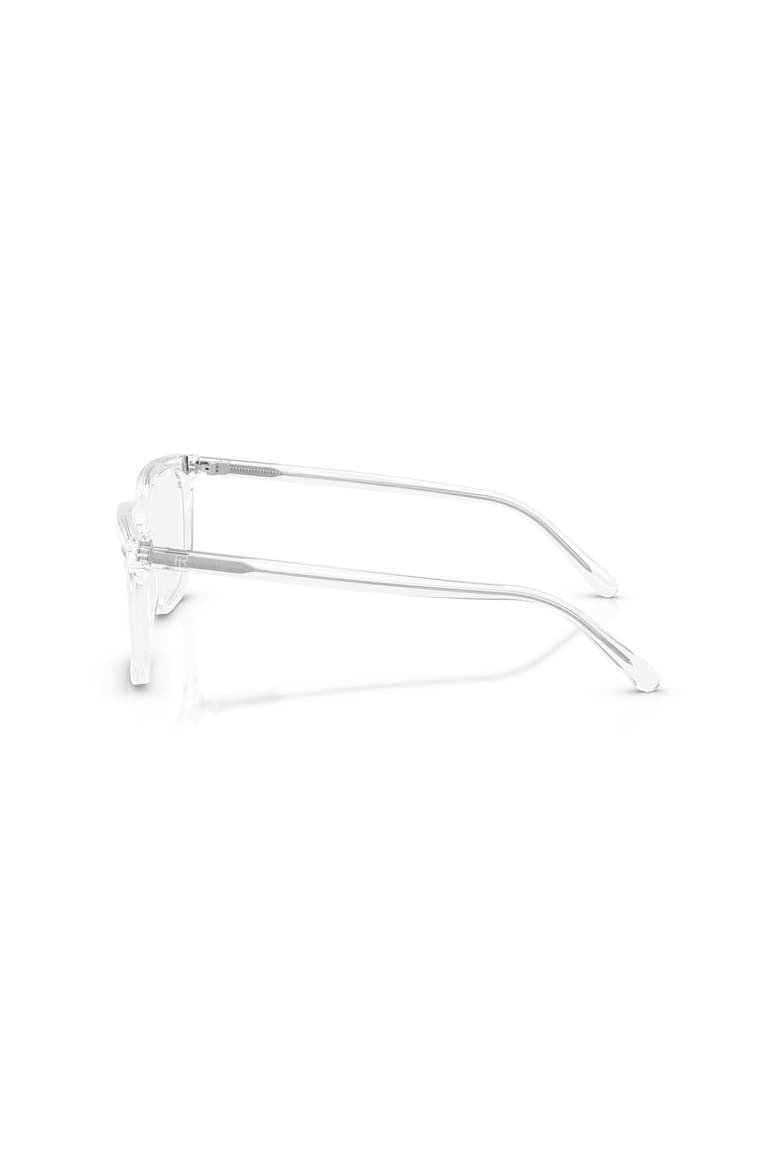 55mm Rectangle optical glasses, Alternate, color, Transparent