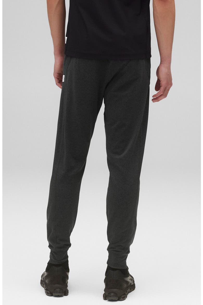 Recovery Brushed Jersey Joggers, Alternate, color, HEATHER BLACK
