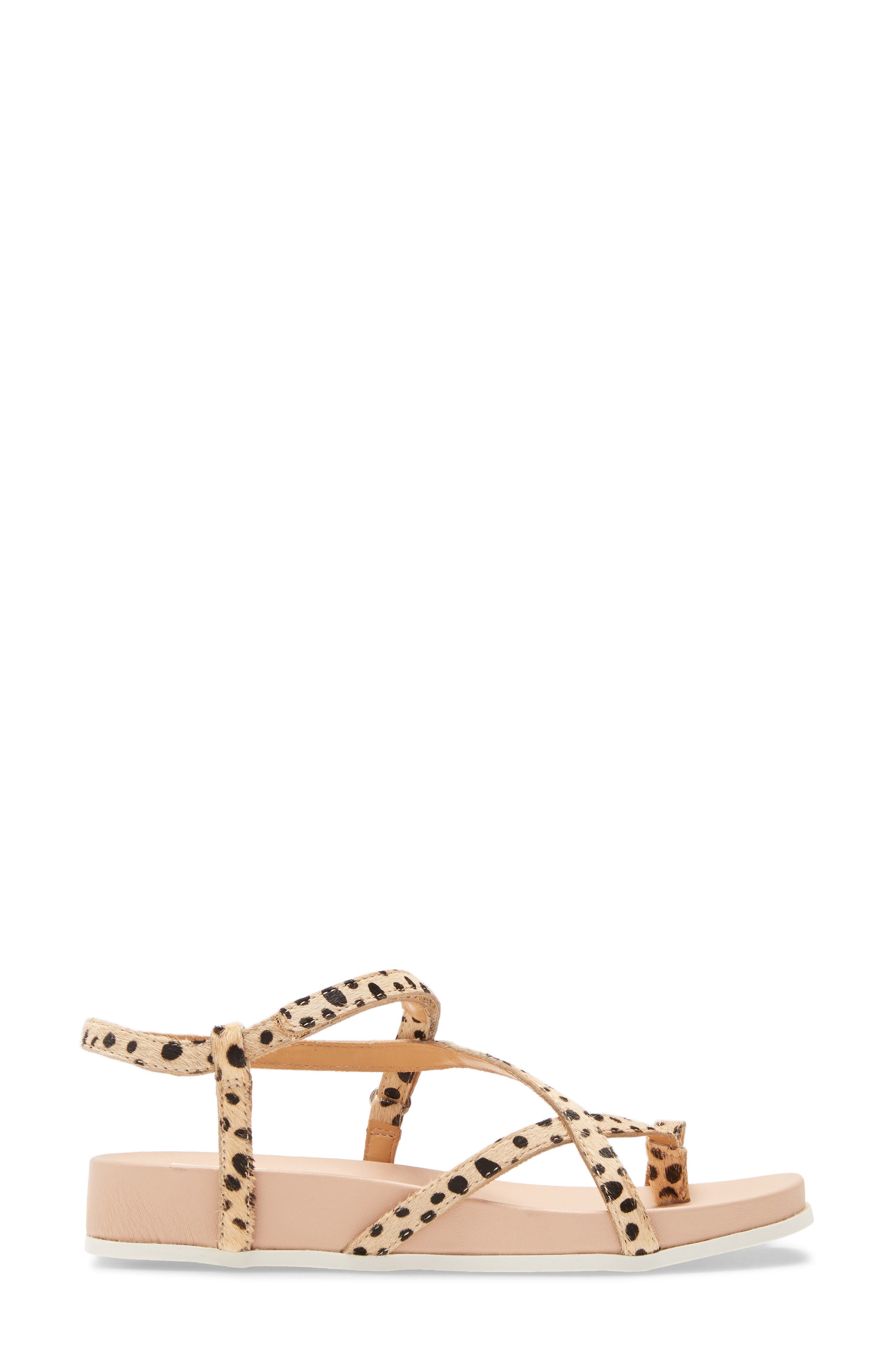 Rhyan Sport Genuine Calf Hair Sandal, Alternate, color, LEOPARD CALF HAIR