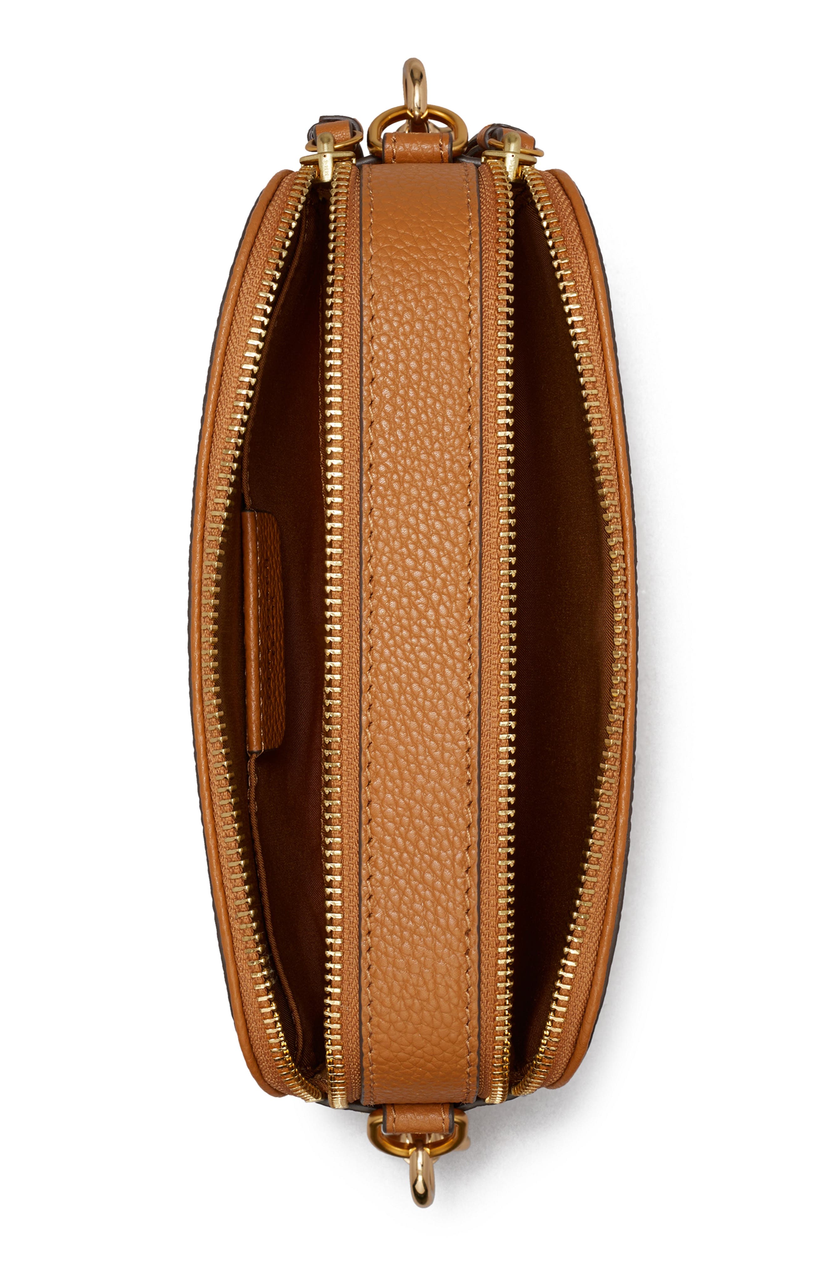 Tory Burch Mini Miller Leather Crossbody Bag, Alternate, color, 