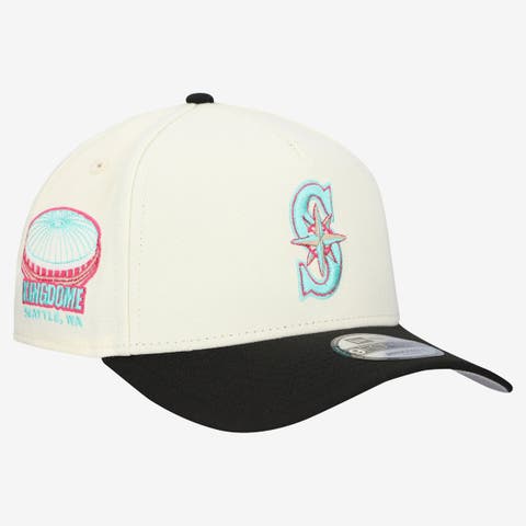 Men's New Era Cream Seattle Mariners Stadium Chrome 9FORTY A-Frame Adjustable Hat