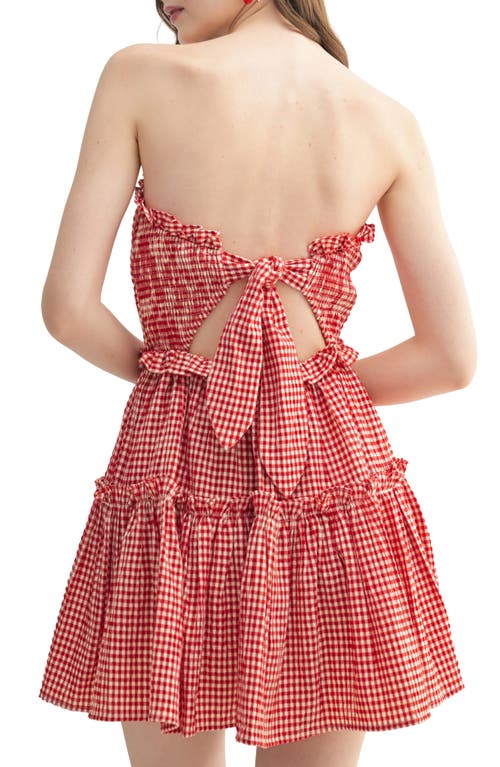 All In Favor All In Cream Red Gingham