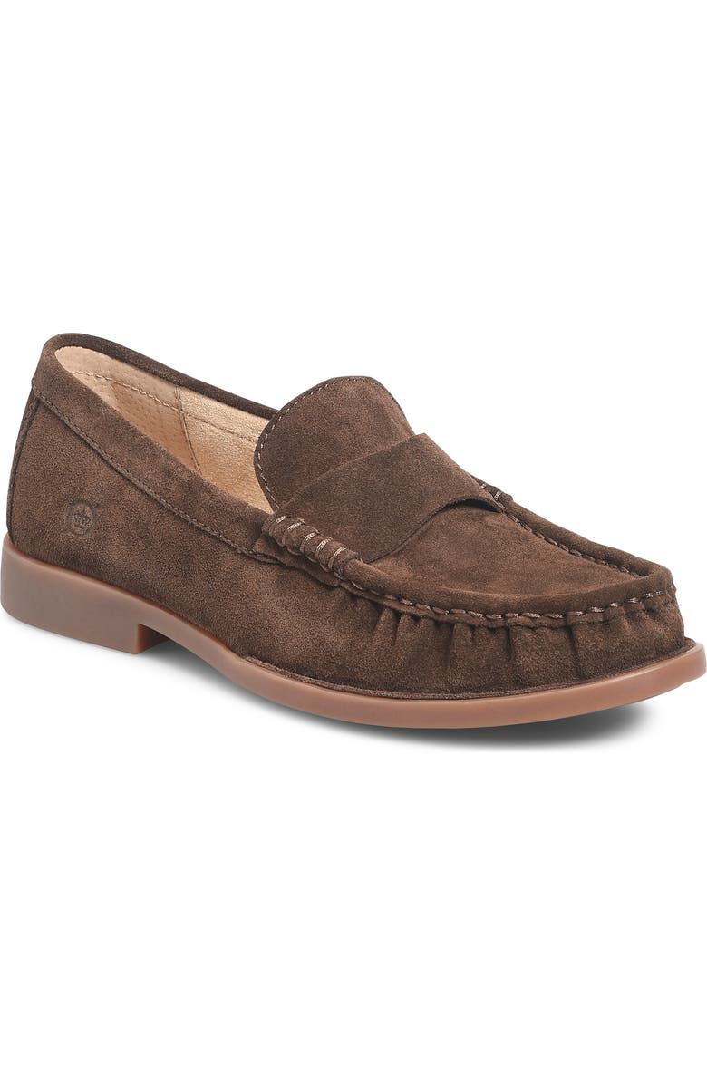 Børn Maris Loafer, Main, color, Dark Brown Suede